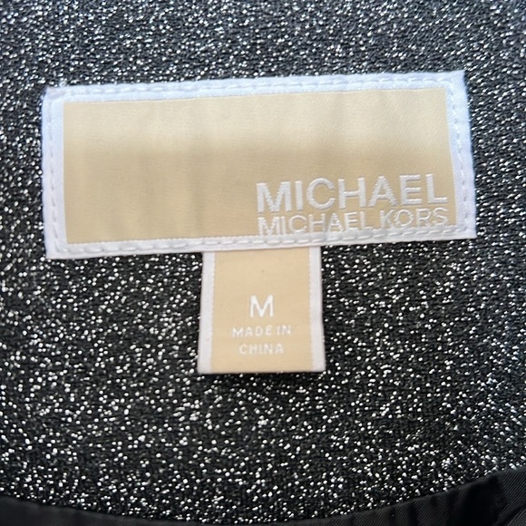 <Michael Kors> Quilted Metallic Knit Puffer Vest - Picture 5 of 6